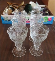 Nice Glassware and Candle Votive Holders Box of