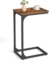 VASAGLE C-Shaped End Table, Small Side Table for