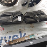 LEATHER SADDLE BAGS, MISC.