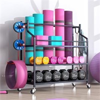 Azheruol Yoga Mat Storage Rack Cart