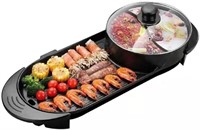 Hot pot with Grill 2 in 1 Electric BBQ Grill