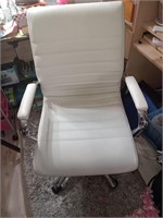 White office chair in good condition small stains