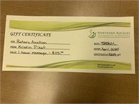 Gift Certificate for 1 Hour Massage