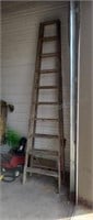 Wooden step ladder. 10ft.