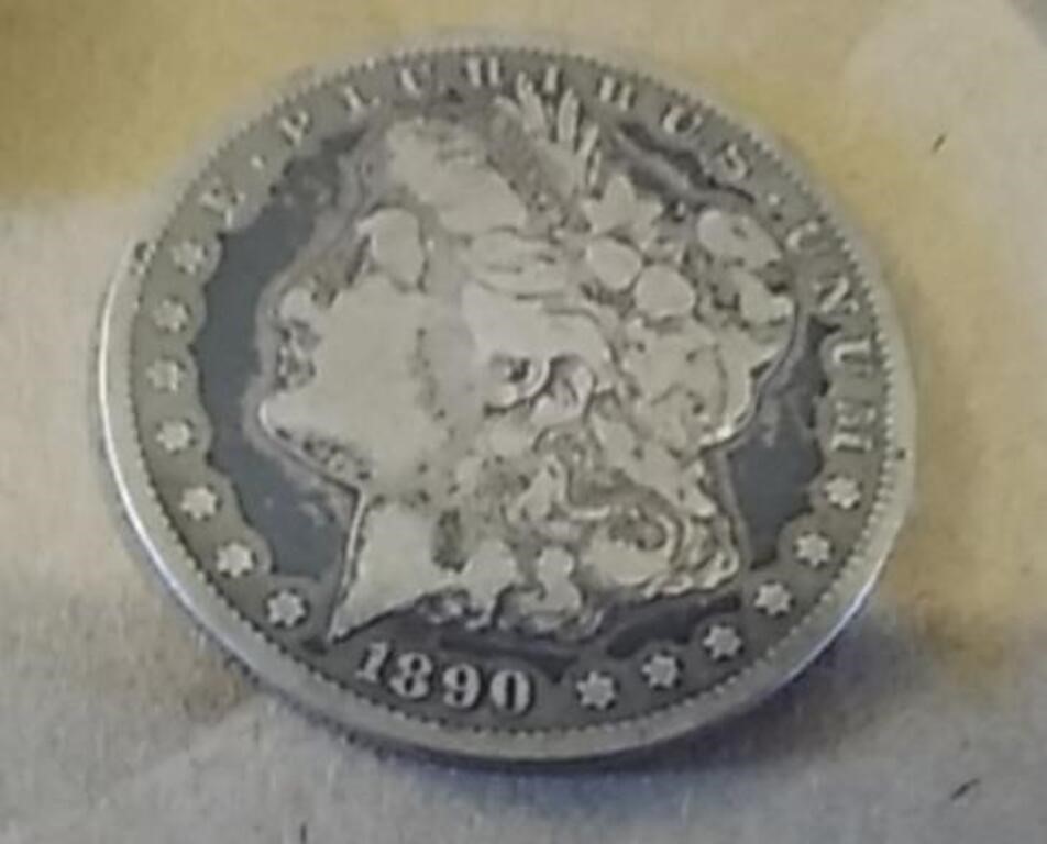 1890 CC Morgan Silver Dollar Carson City coin