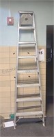 Aluminum step ladder. 8ft.