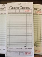 9- Guest Check Receipt Books NEW