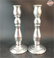 Two Avon Candlestick Holders