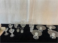 Juliska Glassware: Pitcher, Cups, Cake Trays etc
