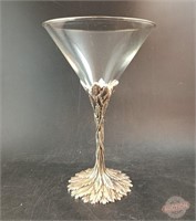 Grey Goose Martini Glass, Pewter Stem