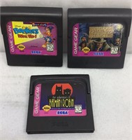 E4) LOT OF THREE VINTAGE SEGA GAMES