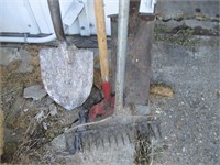 Spade, shovel, rake, scraper