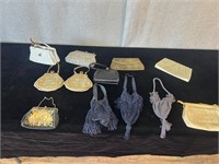 12pc Vintage Handbags: Beaded, Needlepoint etc