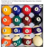 MSRP $40 Regulation Pool Ball Set