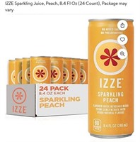 MSRP $53 Izze Sparkling Peach Juice 24 Pack