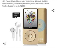 MSRP $22 MP3 Player & Earphones