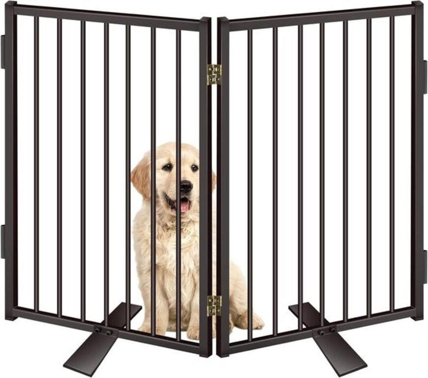 $56 Metal Dog Gates 2 Panels 24'H*40'W Black