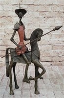 Don Quixote Signed Salvador Dali Bronze Sculpture