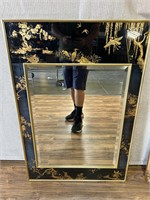 La Barge Chinoiserie Reverse Painted Mirror