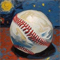 Baseball Starry Night LTD EDT Sigbed Van Gogh LTD