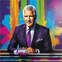 Alex Trebek Tribute Hand Signed by Charis