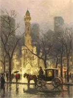 The Water Tower, Chicago by Thomas Kinkade