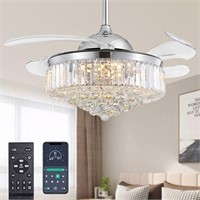 Crystal Chandelier Fan with Remote