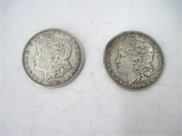 Lot of 2 Morgan Dollars 1900 / 1921