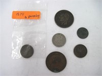 Lot of 1800s US Coins