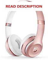 $135  Beats Solo3 On-Ear  Rose Gold (Renewed)