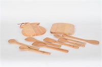 Pampered Chef Wooden Utensils, Cutting Boards