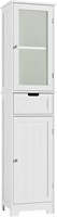 E1532 Storage Cabinet w/ 2 Doors  1 Drawer White