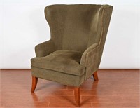 La-Z-Boy Green Wingback Upholstered Chair