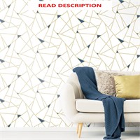 RoomMates Gold Vinyl Geometric Wallpaper  30.75ft