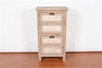 Distressed Wood Storage Cabinet
