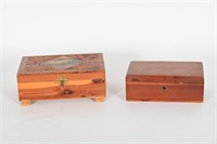 Wooden Jewelry Boxes w/ Keys