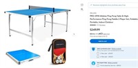 N3050 Midsize Ping Pong Table 2 Player Set