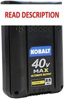 $140  Kobalt 40V Max 2.5A Li-Ion Cordless Battery