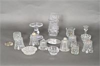 Vintage Glass Peg Votive Cups, Vases, Candlesticks