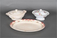 Occupied Japan, Crown Potteries Covered Bowls