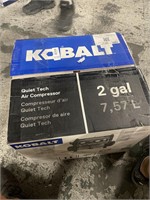 $179  Kobalt QUIET TECH 2-Gal Electric Compressor