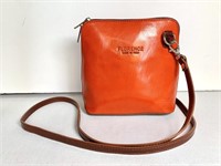 Florence Italian Leather Crossbody Bag Sueded