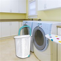 $18  Home Logic 2-Bushel Plastic Laundry Cart