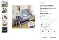 E9562  EONROACOO Baby Bassinet Changing Table