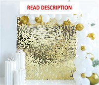 $40  Gold Sequin Wall Backdrop  12 Panels