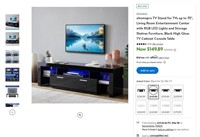 N4530  uhomepro 70 TV Stand w/ Lights