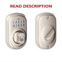 $126  Plymouth Satin Nickel Keypad Door Lock