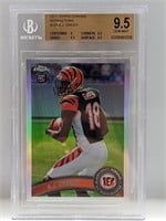 2011 A.J. Green Topps Chrome Refractor RC BGS 9.5