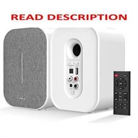 $178  PyleUsa Bluetooth Bookshelf Speakers - White
