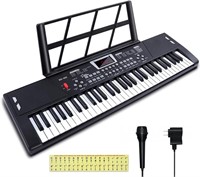 B8673  Keyboard Piano 61 Keys w/Teaching Mode Mic